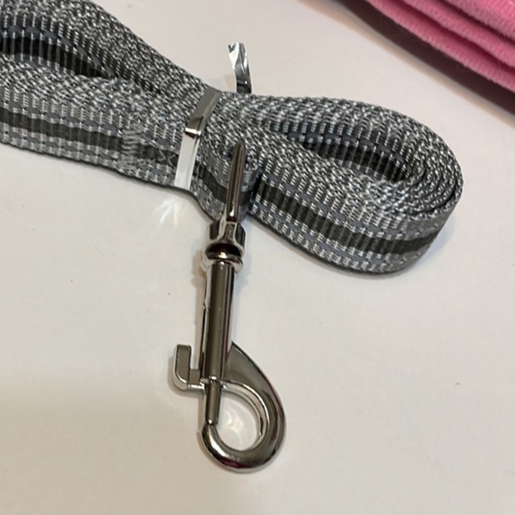 Pangdi Cat feline Pink Gray adjustable Pet Harness and attachable Leash Sz Large - Picture 7 of 9